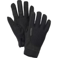 Hestra Bike Long Sr. - 5 Finger Bike Gloves - Black / Black