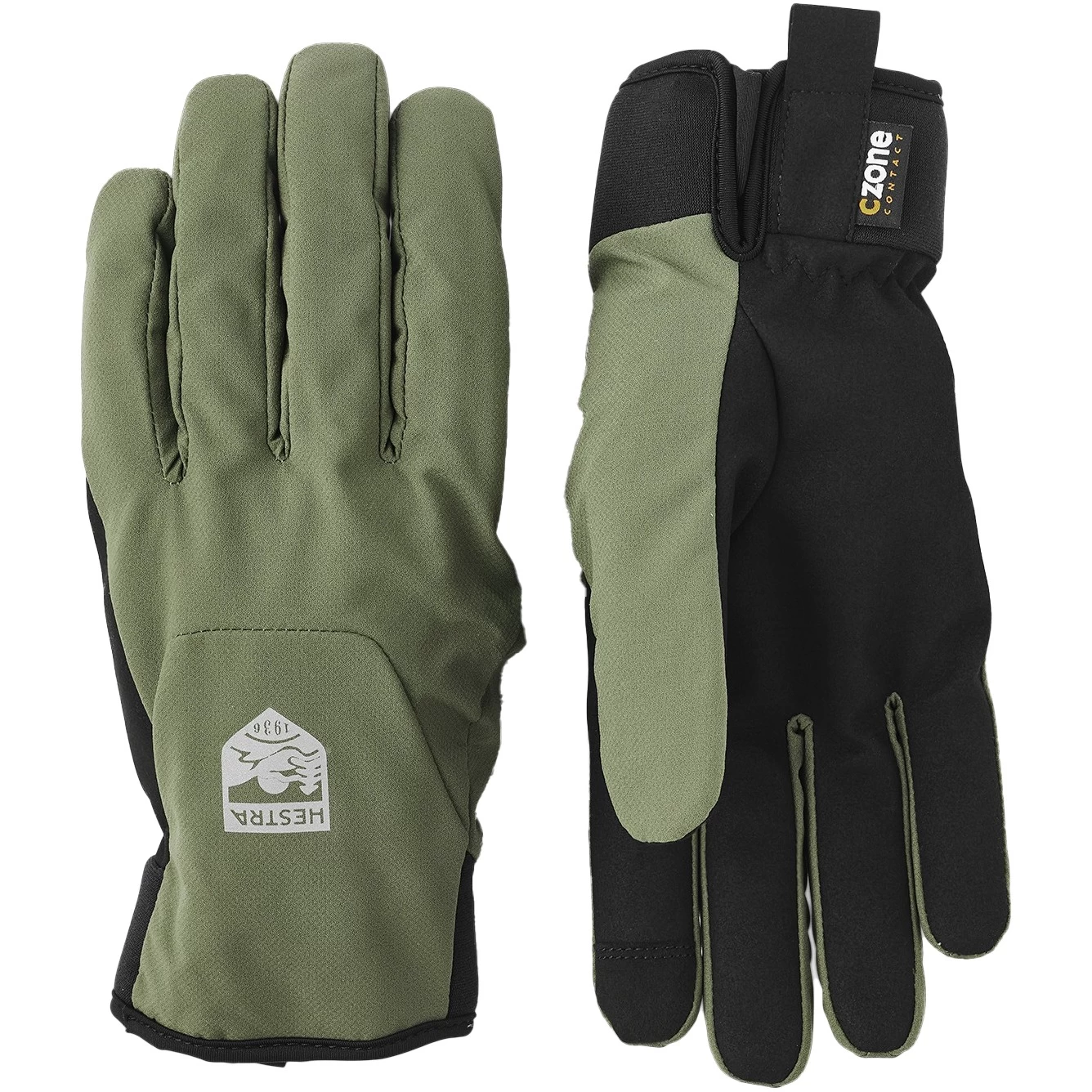 Hestra CZone Bike Mistral - 5 Finger Bike Gloves - Olive 1 Hestra CZone Bike Mistral - 5 Finger Bike Gloves - Olive