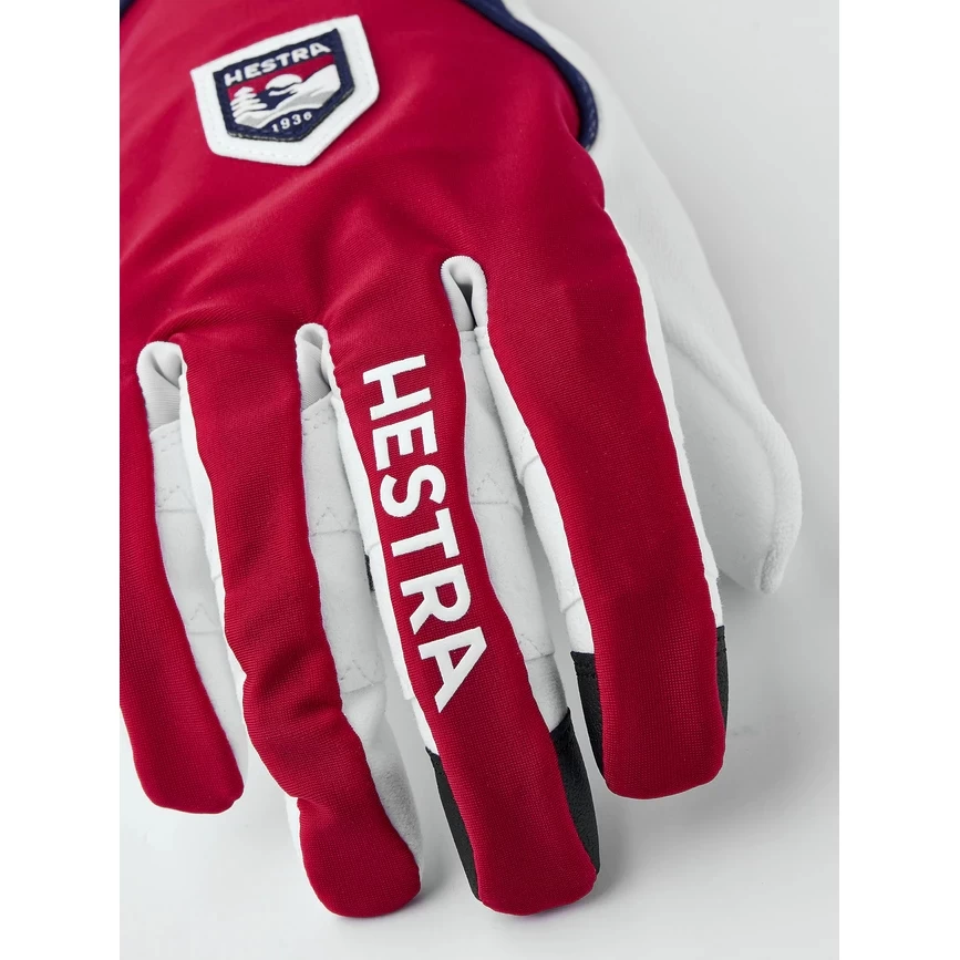 Hestra Ergo Grip Race Cut 5-finger Bike Gloves - Red/navy 3 Hestra Ergo Grip Race Cut 5-finger Bike Gloves - Red/navy - Image 3